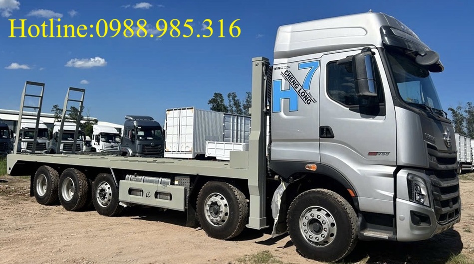 Xe chở xe cơ giới 5 chân Chenglong